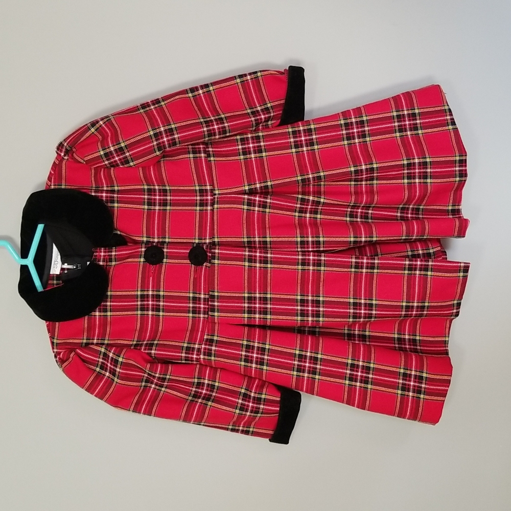 Bonnie Jean Christmas/ Holiday Dress red black 2t